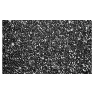 Zwart Faux Glitter Naadloos Patroon Stof