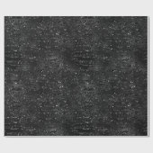 Zwart Faux Glitter Zebra Strepen Cadeaupapier (Vlak)