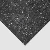 Zwart Faux Glitter Zebra Strepen Tissuepapier (Detail)