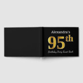 Zwart, Faux Gold 95e verjaardagsfeestje + aangepas Gastenboek (Volledig)