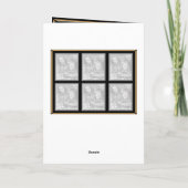 Zwart, Faux Goud en Zilver Art Deco Stijl Aankondiging (Achterkant)