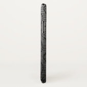 Zwart Faux Snakeskin Lederen Patroon Case-Mate iPhone Case (Achterkant / rechts)