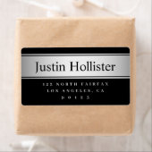 Zwart & Faux zilveren look Verzending of Product Etiket (Insitu)