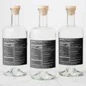 zwart FDA-conform etiket van melk (Flessen)