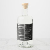zwart FDA-conform etiket van melk (Voorkant)