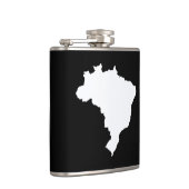 Zwart feestelijk Brazilië Heupfles (Rechts)