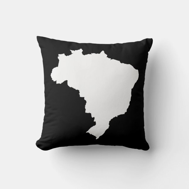 Zwart feestelijk Brazilië Kussen (Voorkant)