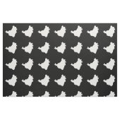 Zwart feestelijk Brazilië Stof (Fat Quarter)