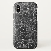 Zwart fietspatroon ~ fietsen Case-Mate iPhone case (Achterkant)