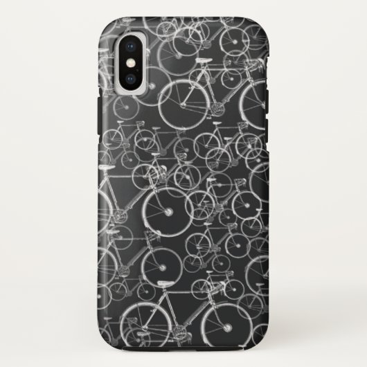 Zwart fietspatroon ~ fietsen Case-Mate iPhone case (Achterkant)