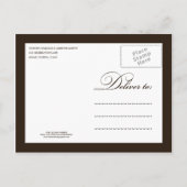 ZWART FLATWARE | VERLOVING DINER UITNODIGING BRIEFKAART (Achterkant)