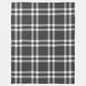 Zwart Fleece Deken (Voorkant)