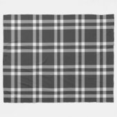 Zwart Fleece Deken (Voorkant (Horizontaal))