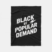 Zwart Fleece Deken (Voorkant)