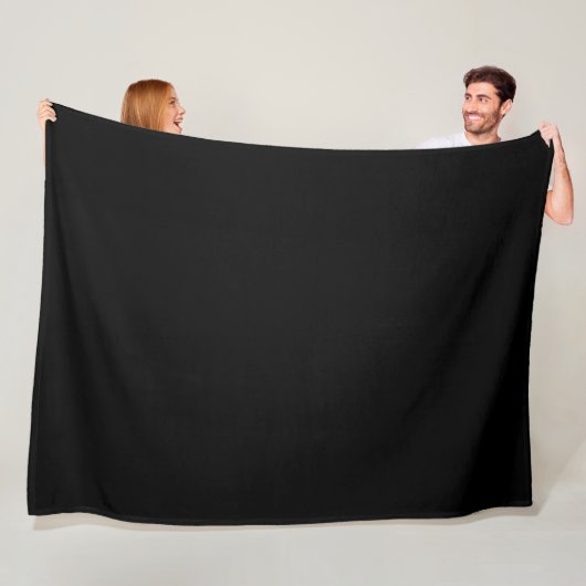 Zwart Fleece Deken (In situ)