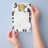  zwart flessenpatroon blanco flyer (Hand)