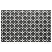 Zwart Fleur-de-lis Patroonontwerp Stof (Yard (91,4 cm))