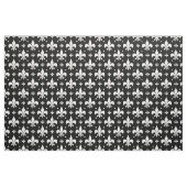 Zwart Fleur-de-lis Patroonontwerp Stof (Fat Quarter)