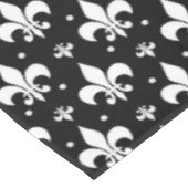 Zwart Fleur-de-lis Patroonontwerp Tafelkleed (Gekanteld)