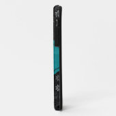 Zwart Floral Mate ID™ iPhone 5 Hoesje (Achterkant/links)