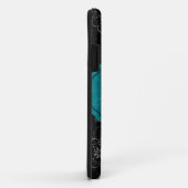 Zwart Floral Mate ID™ iPhone 5 Hoesje (Achterkant/rechts)