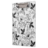 Zwart Floral-patroon aanpassen Klembord (Links)