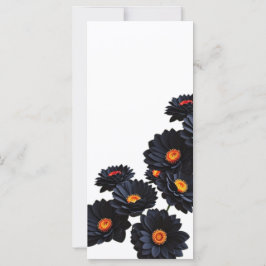 Zwart fluweel bloemen