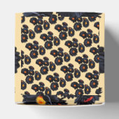 Zwart fluweel bloemen bedankdoosjes (Bovenkant)