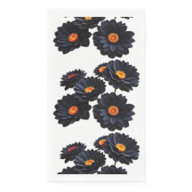 Zwart fluweel bloemen