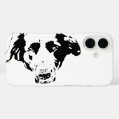 Zwart fluweel, heldere ogen Case-Mate iPhone case (Achterkant (horizontaal))