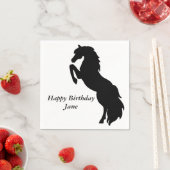 zwart fokpaard servet (Insitu)