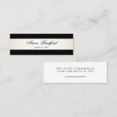 Zwart Formal Afstuderen Naam Kaart behuizing Contactkaartje (Voorkant / Achterkant)