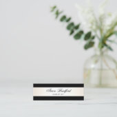 Zwart Formal Afstuderen Naam Kaart behuizing Contactkaartje (Staand voorkant)