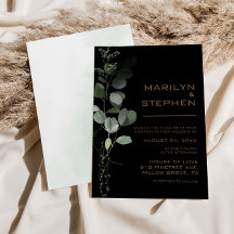 Zwart formeel minimaal eucalyptushuwelijk