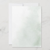 Zwart formeel minimaal eucalyptushuwelijk kaart (Achterkant)