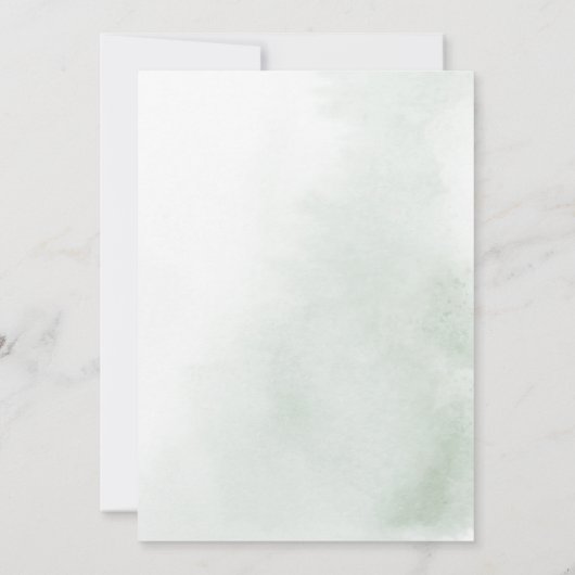 Zwart formeel minimaal eucalyptushuwelijk kaart (Achterkant)