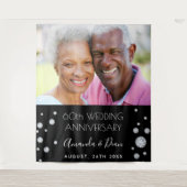 zwart foto voor 60e diamanten bruiloft wandkleed (Voorkant)