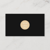 Zwart fotocabine visitekaartje (Achterkant)