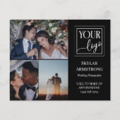 Zwart Fotocollage Logo Professionele Fotograaf Flyer (Voorkant)