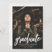 Zwart | Fotogradatie met scripts Kaart (Voorkant)