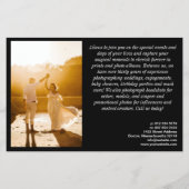 Zwart Fotosjabloon Professionele Fotografie Flyer (Achterkant)