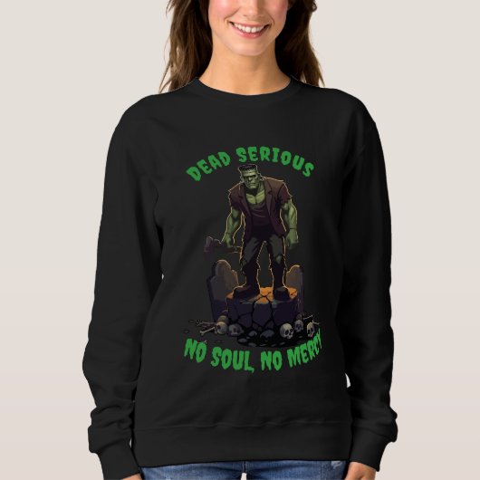 🖤 Zwart Frankenstein Halloween Sweatshirt 💀🎃U (Voorkant)