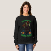 🖤 Zwart Frankenstein Halloween Sweatshirt 💀🎃U (Voorkant volledig)