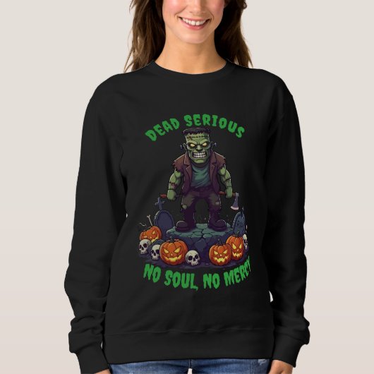 🖤 Zwart Frankenstein Halloween Sweatshirt 💀🎃U (Voorkant)