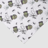 🖤 Zwart Frankenstein Weefselpapier 💀🎃 Tissuepapier (Detail)