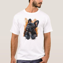 Zwart Frans Bulldog T-shirt