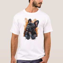 Zwart Frans Bulldog T-shirt