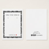  zwart-Frans Lijst met Kaart voor draagbeeldscherm (Voorkant /achterkant)