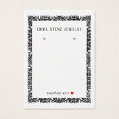  zwart-Frans Lijst met Kaart voor draagbeeldscherm (Voorkant)