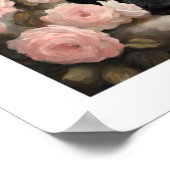  zwart frans poedel hondenkunst poster (Hoek)